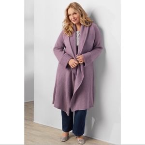Soft Surroundings Purple Telluride Sweater Duster